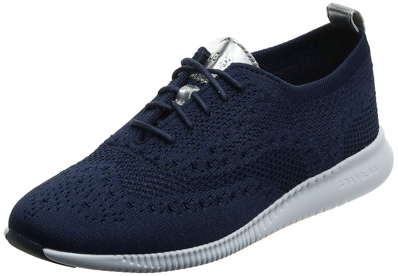 Cole Haan Women's 2.Zerogrand Stitchlite Shoe, Marine Blue Knit/ch Argento EME, 9.5 B US - Image 1